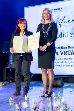 Vilma Vrtačnik Merčun, županja mag. Renata Kosec, foto: Rok Majhenič